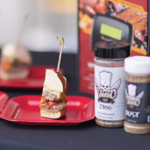 Burger Tasting with VooDoo Spice at the VooDoo Bash Burger Food Fight. Presented by Euro-Bake USA.