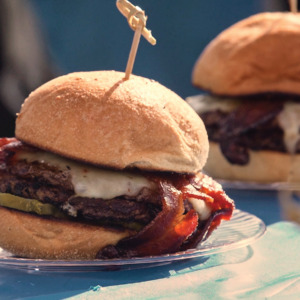 Burger Tasting at the VooDoo Bash Burger Food Fight. Presented by Euro-Bake USA.