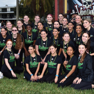 USF Bulls Dancers with VooDoo Krewe at the Gasparilla Parade