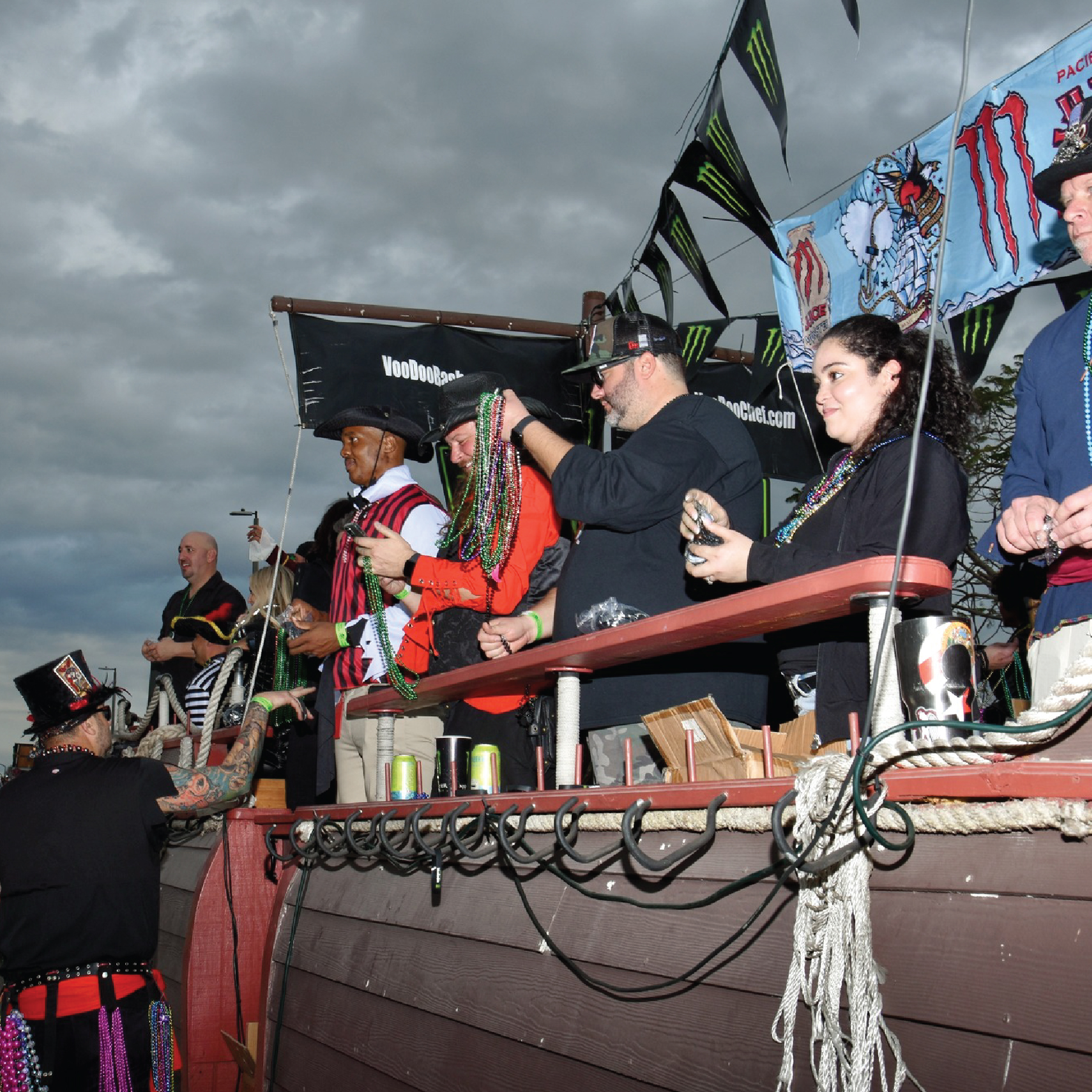 VooDoo Krewe at Gasparilla Parade in Tampa, FL