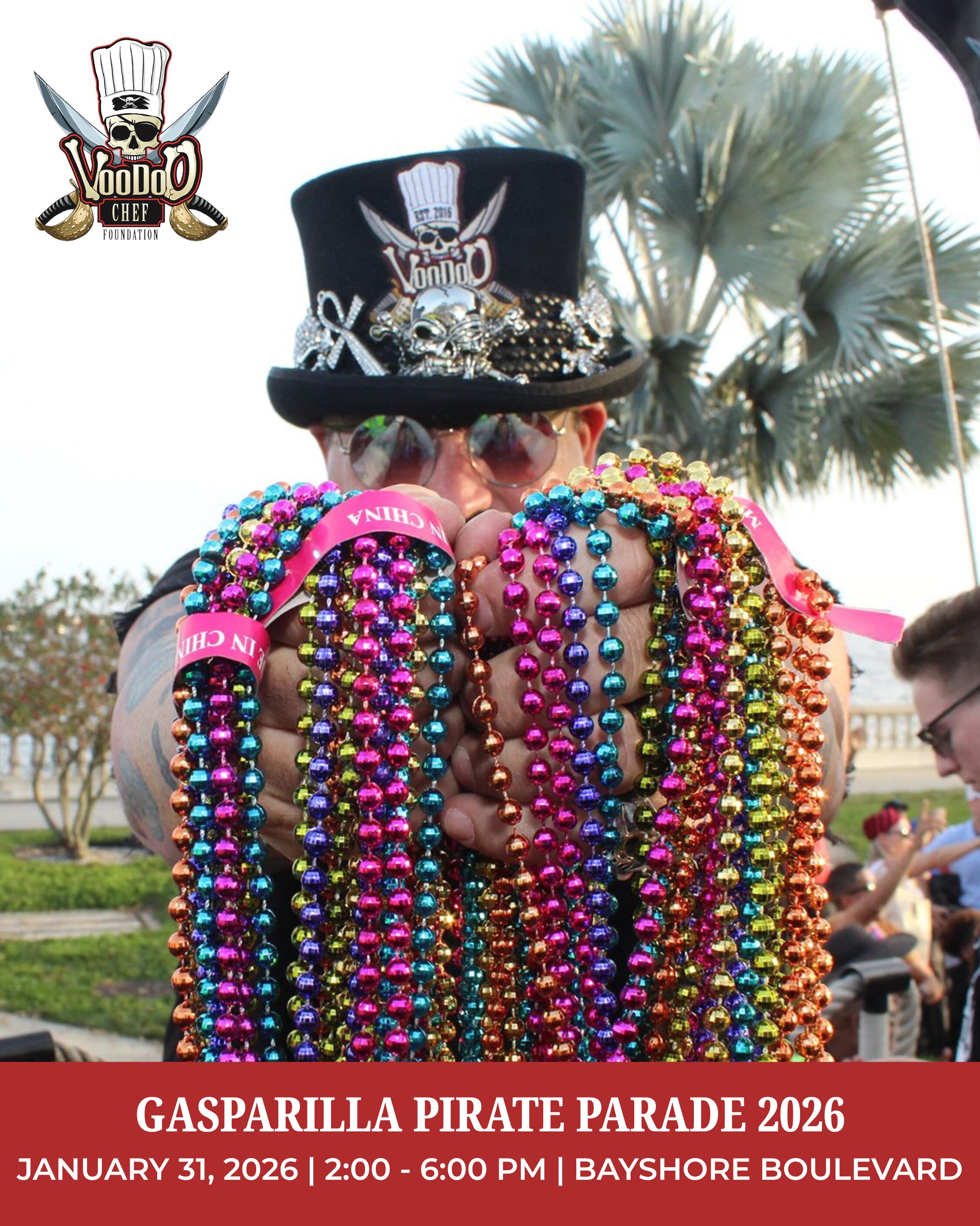Click to show details - Voodoo Chef Gasparilla Pirate's Parade 2026 Voodoo Chef Gasparilla Pirate's Parade 2026 Event Details